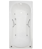 Ванна Aqualux Flora (Artex Gaiti) 170x80 с гидромассажем