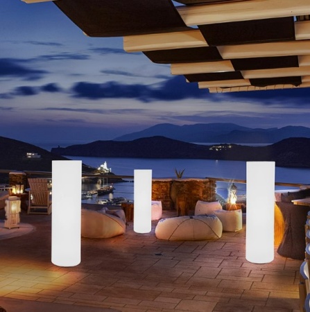 Светильник Цилиндр 25х36 питание от 220, RGB