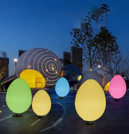 Светильник Яйцо 87х140 питание от 220, RGB Светильник Яйцо 87х140 питание от 220, RGB